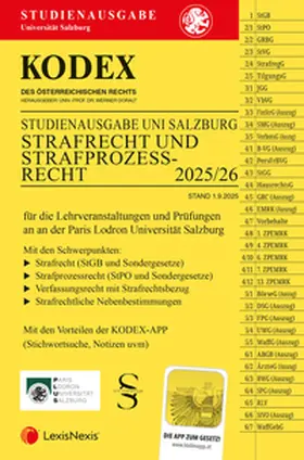 Doralt |  KODEX Strafrecht und Strafprozessrecht (Uni Sbg) | Buch |  Sack Fachmedien