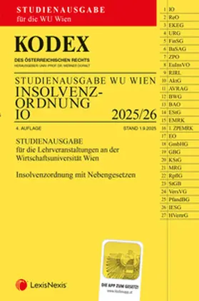Doralt |  KODEX Insolvenzordnung für die WU 2025/26 - inkl. App | Buch |  Sack Fachmedien