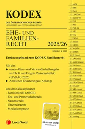 Doralt |  KODEX Ehe- und Familienrecht | Buch |  Sack Fachmedien