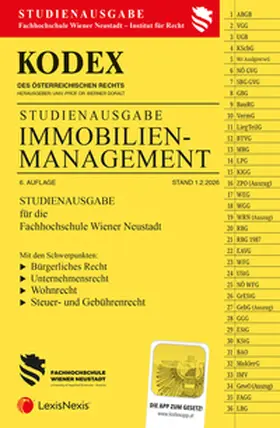 Doralt |  KODEX Immobilienmanagement (FH Wr. Neustadt) 2026 | Buch |  Sack Fachmedien