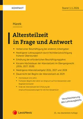 Marek |  Altersteilzeit in Frage und Antwort | Buch |  Sack Fachmedien