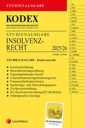 Doralt |  KODEX Insolvenzrecht Studienausgabe - inkl. App | Buch |  Sack Fachmedien