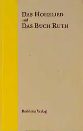  Das Hohelied und das Buch Ruth | Buch |  Sack Fachmedien