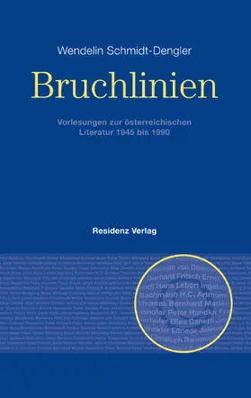 Schmidt-Dengler |  Bruchlinien Band 1 | eBook | Sack Fachmedien
