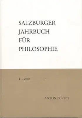 Köhler / Schmidinger / Sedmak |  Salzburger Jahrbuch für Philosophie | Buch |  Sack Fachmedien