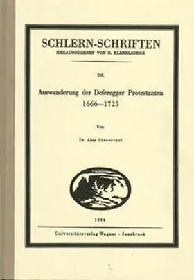 Dissertori |  Die Auswanderung der Deferegger Protestanten 1666 bis 1725 | Buch |  Sack Fachmedien