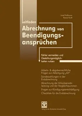 Hofbauer / Kraft |  Leitfaden Abrechnung von Beendigungsansprüchen | Buch |  Sack Fachmedien