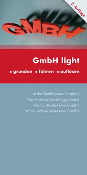 Brünner / Pasrucker |  GmbH light 2. Auflage | Buch |  Sack Fachmedien
