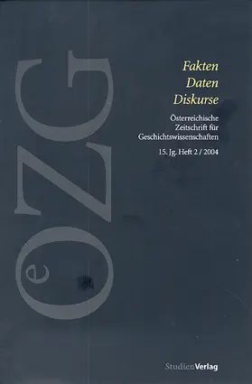 Sieder |  Österreichische Zeitschrift für Geschichtswissenschaften 2/04 | Sonstiges |  Sack Fachmedien