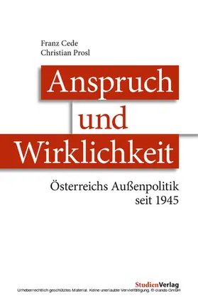 Cede / Prosl |  Anspruch und Wirklichkeit | eBook | Sack Fachmedien
