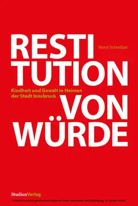 Schreiber |  Restitution von Würde | eBook | Sack Fachmedien