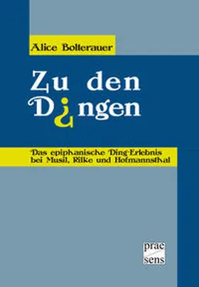 Bolterauer |  Zu den Dingen | Buch |  Sack Fachmedien