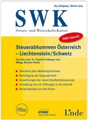 Fraberger / Petritz |  SWK-Spezial Steuerabkommen Österreich-Liechtenstein/Schweiz | Buch |  Sack Fachmedien