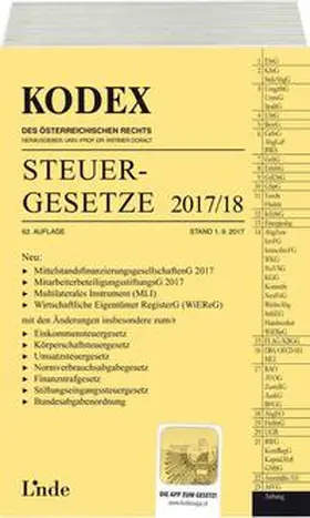 Bodis / Doralt |  KODEX Steuergesetze 2017/18 | Buch |  Sack Fachmedien