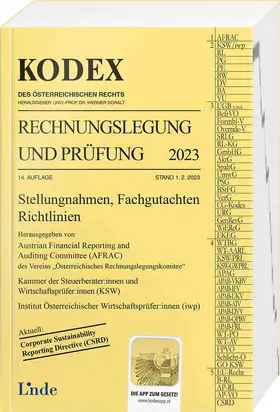 Gedlicka / Knotek / Bakel-Auer |  KODEX Rechnungslegung und Prüfung 2023 | Buch |  Sack Fachmedien