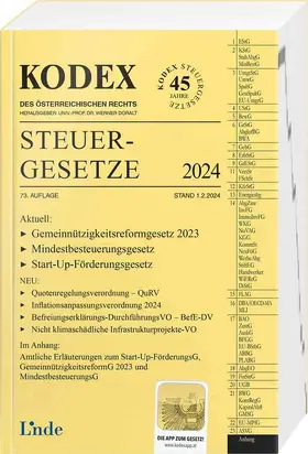 Bodis / Doralt |  KODEX Steuergesetze 2024 | Buch |  Sack Fachmedien