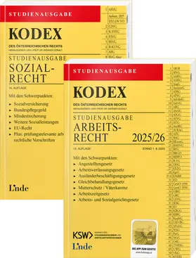 Doralt |  KODEX-Paket Studienausgabe Arbeits- und Sozialrecht 2025/26 | Buch |  Sack Fachmedien