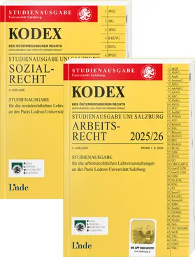 Doralt |  KODEX-Paket Studienausgabe Arbeits- und Sozialrecht Salzburg 2025/26 | Buch |  Sack Fachmedien