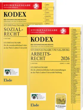 Doralt |  KODEX-Paket Studienausgabe Arbeits- und Sozialrecht Salzburg 2026 | Buch |  Sack Fachmedien