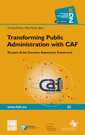 Prorok / Parzer |  Transforming Public Administration with CAF | Buch |  Sack Fachmedien