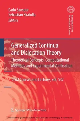 Sansour / Skatulla | Generalized Continua and Dislocation Theory | E-Book | sack.de