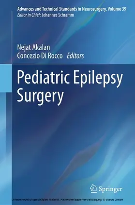 Akalan / Di Rocco |  Pediatric Epilepsy Surgery | eBook | Sack Fachmedien