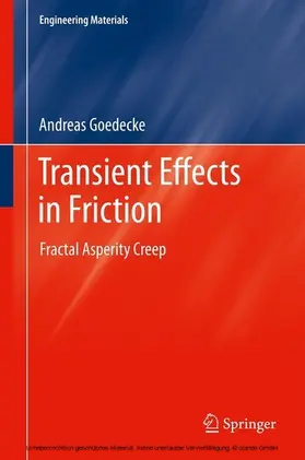 Goedecke |  Transient Effects in Friction | eBook | Sack Fachmedien