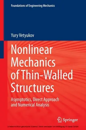 Vetyukov |  Nonlinear Mechanics of Thin-Walled Structures | eBook | Sack Fachmedien