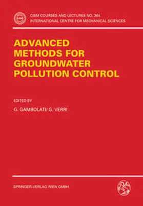 Gambolati / Verri | Advanced Methods for Groundwater Pollution Control | E-Book | www2.sack.de