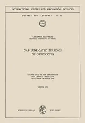 Heinrich |  Gas-Lubricated Bearings of Gyroscopes | eBook | Sack Fachmedien