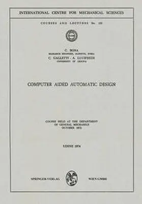 Bona / Galletti / Lucifredi |  Computer Aided Automatic Design | eBook | Sack Fachmedien