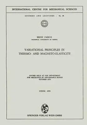 Parkus |  Variational Principles in Thermo- and Magneto-Elasticity | eBook | Sack Fachmedien