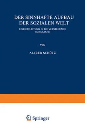 Schütz |  Der sinnhafte Aufbau der sozialen Welt | eBook | Sack Fachmedien