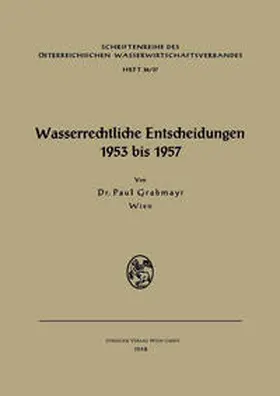  Wasserrechtliche Entscheidungen 1953 bis 1957 | eBook | Sack Fachmedien