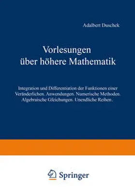Duschek |  Vorlesungen über höhere Mathematik | eBook | Sack Fachmedien