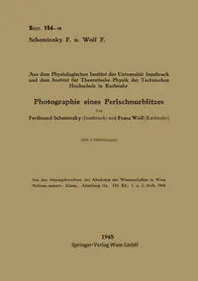 Scheminzky / Wolf |  Photographie eines Perlschnurblitzes | eBook | Sack Fachmedien