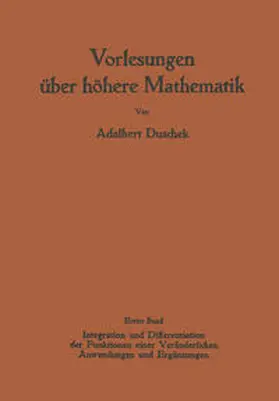 Duschek |  Vorlesungen über höhere Mathematik | eBook | Sack Fachmedien