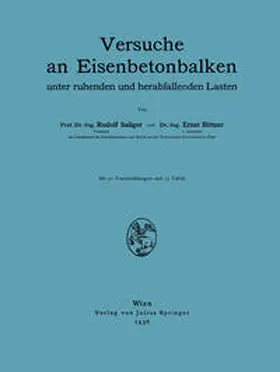 Bittner / Saliger |  Versuche an Eisenbetonbalken | Buch |  Sack Fachmedien