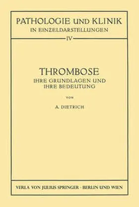 Dietrich |  Thrombose | eBook | Sack Fachmedien