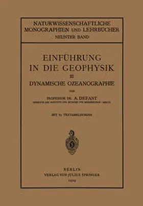 Defant / Birkhoff / Blaschke |  Einführung in die Geophysik | eBook | Sack Fachmedien