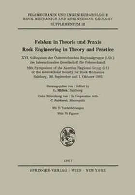 Müller |  Felsbau in Theorie und Praxis Rock Engineering in Theory and Practice | eBook | Sack Fachmedien