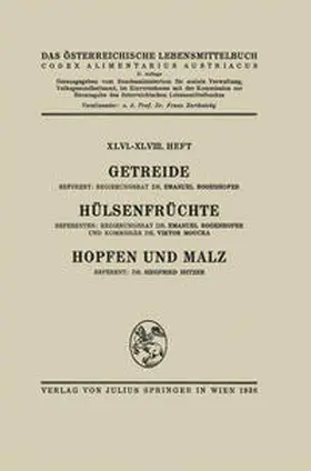 Rogenhofer / Moucka / Iritzer |  Getreide / Hülsenfrüchte / Hopfen und Malz | Buch |  Sack Fachmedien