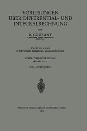 Courant | Vorlesungen über Differential- und Integralrechnung | E-Book | sack.de