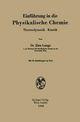 Lange | Einführung in die Physikalische Chemie | E-Book | sack.de