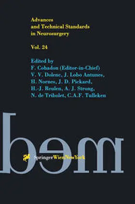 Cohadon |  Advances and Technical Standards in Neurosurgery | eBook | Sack Fachmedien