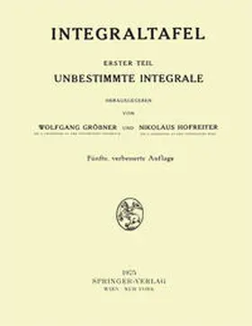 Gröbner / Hofreiter | Integraltafel | E-Book | sack.de
