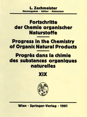  Fortschritte der Chemie Organischer Naturstoffe / Progress in the Chemistry of Organic Natural Products / Progrès dans la Chimie des Substances Organiques Naturelles | Buch |  Sack Fachmedien