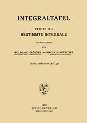 Gröbner / Hofreiter |  Integraltafel | eBook | Sack Fachmedien