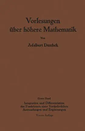 Duschek |  Vorlesungen über höhere Mathematik | eBook | Sack Fachmedien