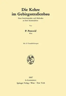 Petrovic | Die Kehre im Gebirgsstraßenbau | E-Book | sack.de